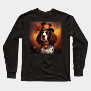 Brittany dog Halloween Long Sleeve T-Shirt